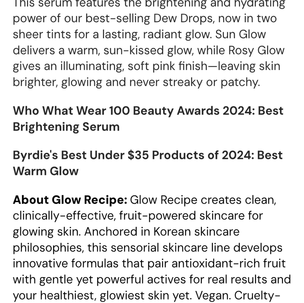 Glow Recipe Watermelon Glow Niacinamide Hue Drops 40ml SunGlow NIB - Picture 12 of 15